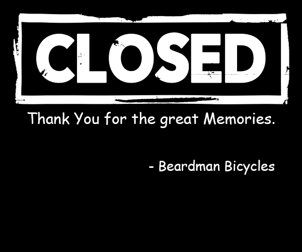 Beardman Bicycles - Closed Business Graphic
